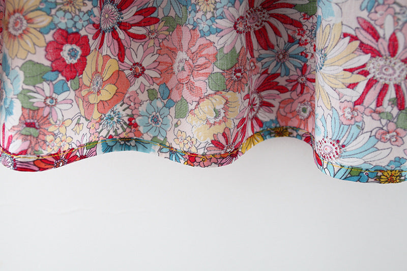 Meadow Bloom Ruffle Dress & Bonnet Set